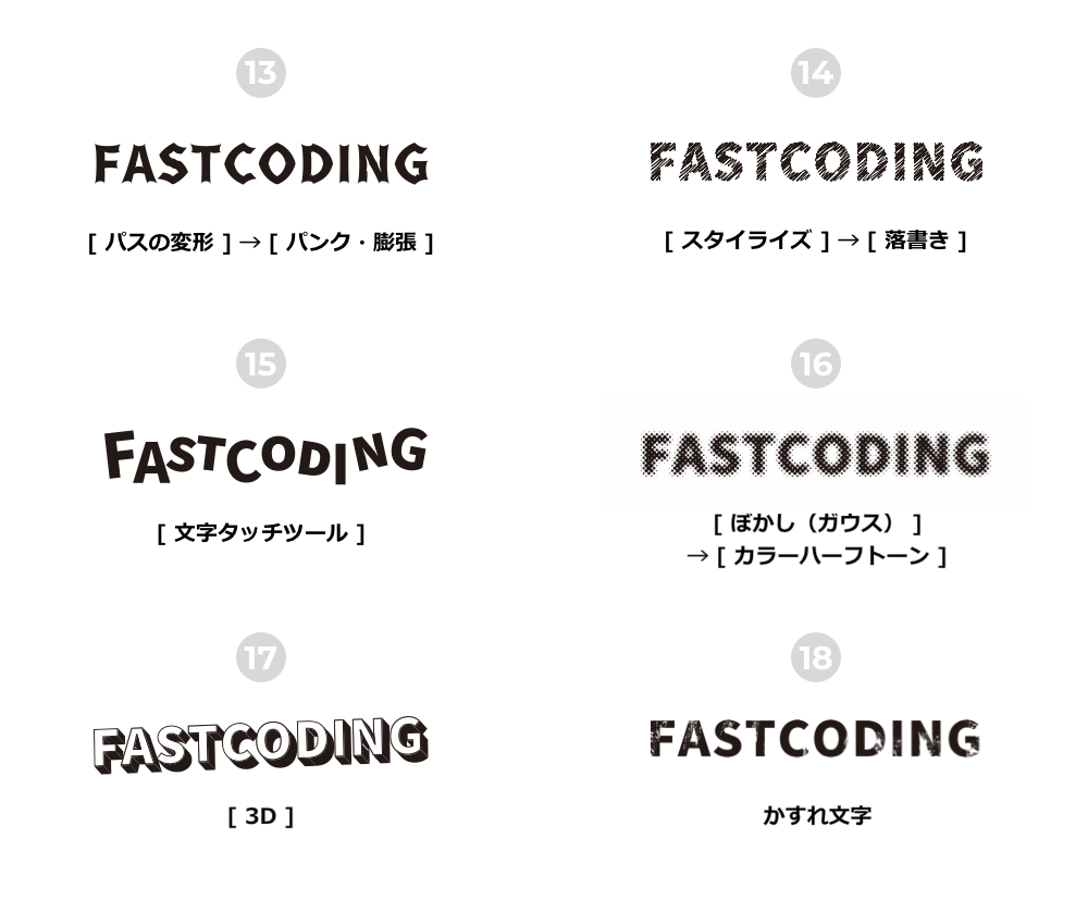 保存版 イラストレーターで簡単にできるタイトル文字デザイン Fastcoding Blog