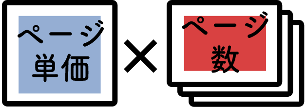 料金設定は「ページ単価×ページ数」だけ。
